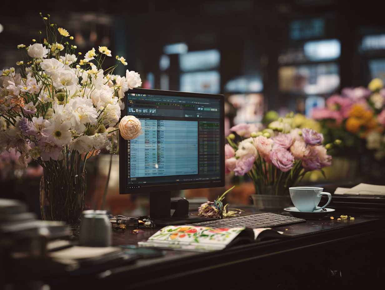 Retail flower display